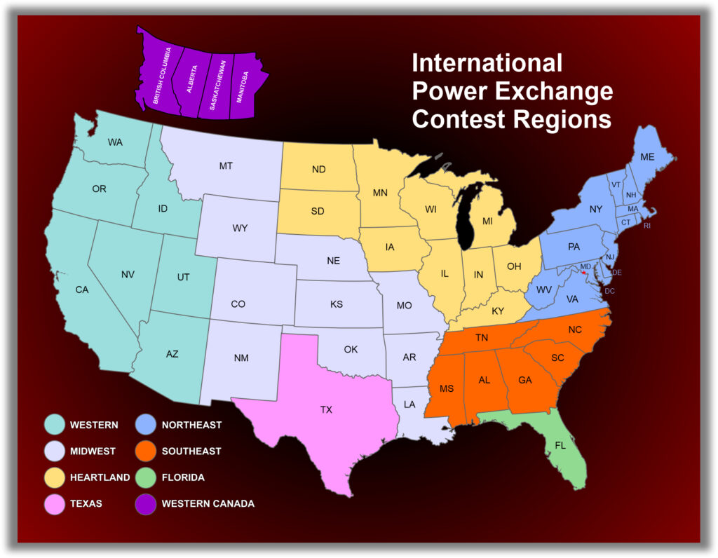 Power Exchange Regions Map